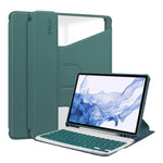 ENKAY Smart Case in pelle TPU con rotazione a 360 gradi con tastiera wireless, For Samsung Galaxy Tab S9