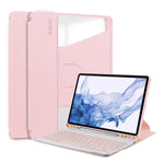 ENKAY Smart Case in pelle TPU con rotazione a 360 gradi con tastiera wireless, For Samsung Galaxy Tab S9