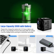 R8 Mini Webcam HD Telecamera per visione notturna Telecamera di sicurezza per monitor remoto per telefono cellulare, R8