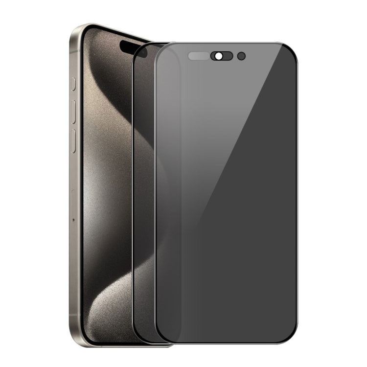 2 pezzi ENKAY Hat-Prince Pellicola a schermo intero in vetro temperato anti-sbirciatina da 28 gradi, For iPhone 17 Pro Max, For iPhone 17 Pro, For iPhone 17, For iPhone Air, For iPhone 16 Pro Max, For iPhone 16 Pro, For iPhone 16 Plus, For iPhone 16   ...