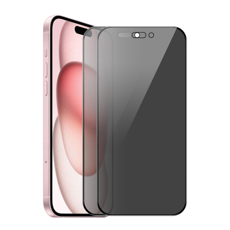 2 pezzi ENKAY Hat-Prince Pellicola a schermo intero in vetro temperato anti-sbirciatina da 28 gradi, For iPhone 17 Pro Max, For iPhone 17 Pro, For iPhone 17, For iPhone Air, For iPhone 16 Pro Max, For iPhone 16 Pro, For iPhone 16 Plus, For iPhone 16   ...