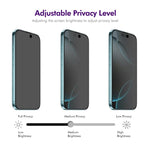 2 pezzi ENKAY Hat-Prince Pellicola a schermo intero in vetro temperato anti-sbirciatina da 28 gradi, For iPhone 17 Pro Max, For iPhone 17 Pro, For iPhone 17, For iPhone Air, For iPhone 16 Pro Max, For iPhone 16 Pro, For iPhone 16 Plus, For iPhone 16   ...
