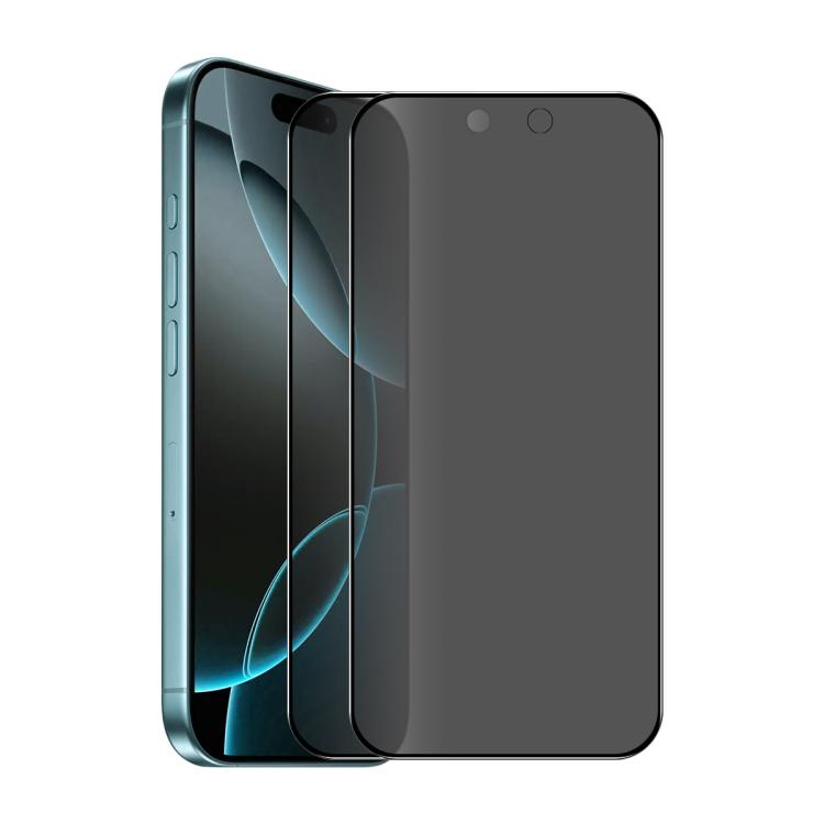 2 pezzi ENKAY Hat-Prince Pellicola a schermo intero in vetro temperato anti-sbirciatina da 28 gradi, For iPhone 17 Pro Max, For iPhone 17 Pro, For iPhone 17, For iPhone Air, For iPhone 16 Pro Max, For iPhone 16 Pro, For iPhone 16 Plus, For iPhone 16   ...