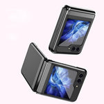 Custodia per telefono antiurto per PC trasparente galvanica, For Galaxy Z Flip5   5G