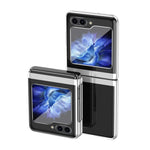 Custodia per telefono antiurto per PC trasparente galvanica, For Galaxy Z Flip5   5G