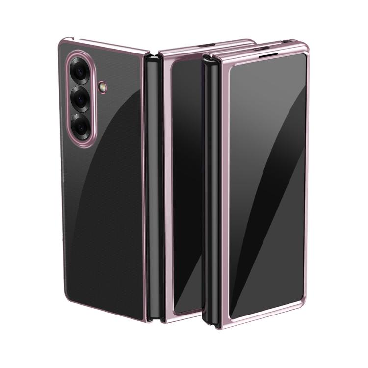 Custodia per telefono antiurto per PC trasparente galvanica, For Galaxy Z Fold8 Ultra 5G, For Galaxy Z Flip8 5G, For Galaxy Z Flip7 5G, For Galaxy Z Fold5 5G