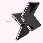 Custodia per telefono antiurto per PC trasparente galvanica, For Galaxy Z Fold8 Ultra 5G, For Galaxy Z Flip8 5G, For Galaxy Z Flip7 5G, For Galaxy Z Fold5 5G