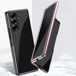 Custodia per telefono antiurto per PC trasparente galvanica, For Galaxy Z Fold8 Ultra 5G, For Galaxy Z Flip8 5G, For Galaxy Z Flip7 5G, For Galaxy Z Fold5 5G