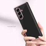 Custodia per telefono antiurto per PC trasparente galvanica, For Galaxy Z Fold8 Ultra 5G, For Galaxy Z Flip8 5G, For Galaxy Z Flip7 5G, For Galaxy Z Fold5 5G