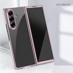 Custodia per telefono antiurto per PC trasparente galvanica, For Galaxy Z Fold8 Ultra 5G, For Galaxy Z Flip8 5G, For Galaxy Z Flip7 5G, For Galaxy Z Fold5 5G