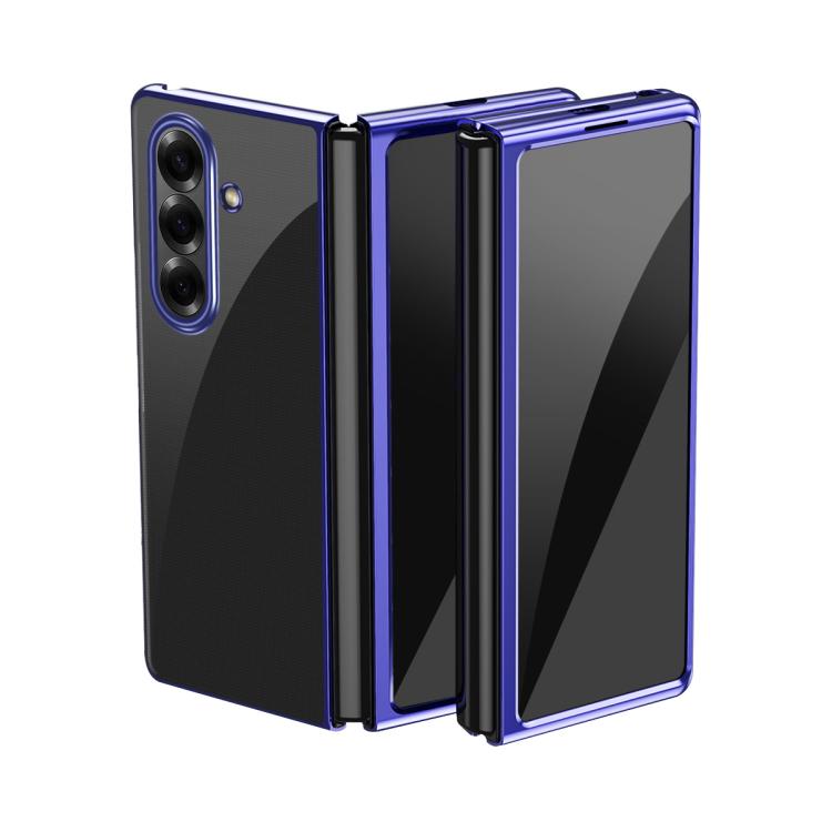 Custodia per telefono antiurto per PC trasparente galvanica, For Galaxy Z Fold8 Ultra 5G, For Galaxy Z Flip8 5G, For Galaxy Z Flip7 5G, For Galaxy Z Fold5 5G