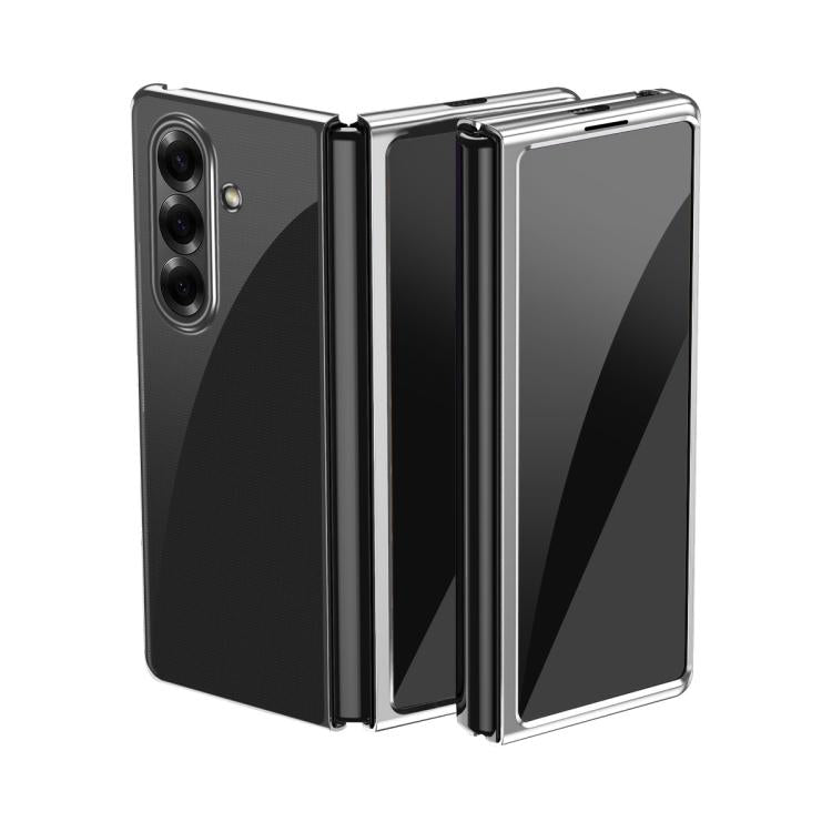 Custodia per telefono antiurto per PC trasparente galvanica, For Galaxy Z Fold8 Ultra 5G, For Galaxy Z Flip8 5G, For Galaxy Z Flip7 5G, For Galaxy Z Fold5 5G