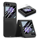 Custodia per telefono pieghevole per PC con protezione in vetro temperato JUNSUNMAY 9H, For Samsung Galaxy Z Fold5, For Samsung Galaxy Z Flip5