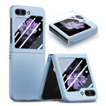 Custodia per telefono pieghevole per PC con protezione in vetro temperato JUNSUNMAY 9H, For Samsung Galaxy Z Fold5, For Samsung Galaxy Z Flip5