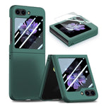 Custodia per telefono pieghevole per PC con protezione in vetro temperato JUNSUNMAY 9H, For Samsung Galaxy Z Fold5, For Samsung Galaxy Z Flip5