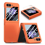 Custodia per telefono pieghevole per PC con protezione in vetro temperato JUNSUNMAY 9H, For Samsung Galaxy Z Fold5, For Samsung Galaxy Z Flip5
