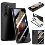 Custodia per telefono pieghevole per PC con protezione in vetro temperato JUNSUNMAY 9H, For Samsung Galaxy Z Fold5, For Samsung Galaxy Z Flip5
