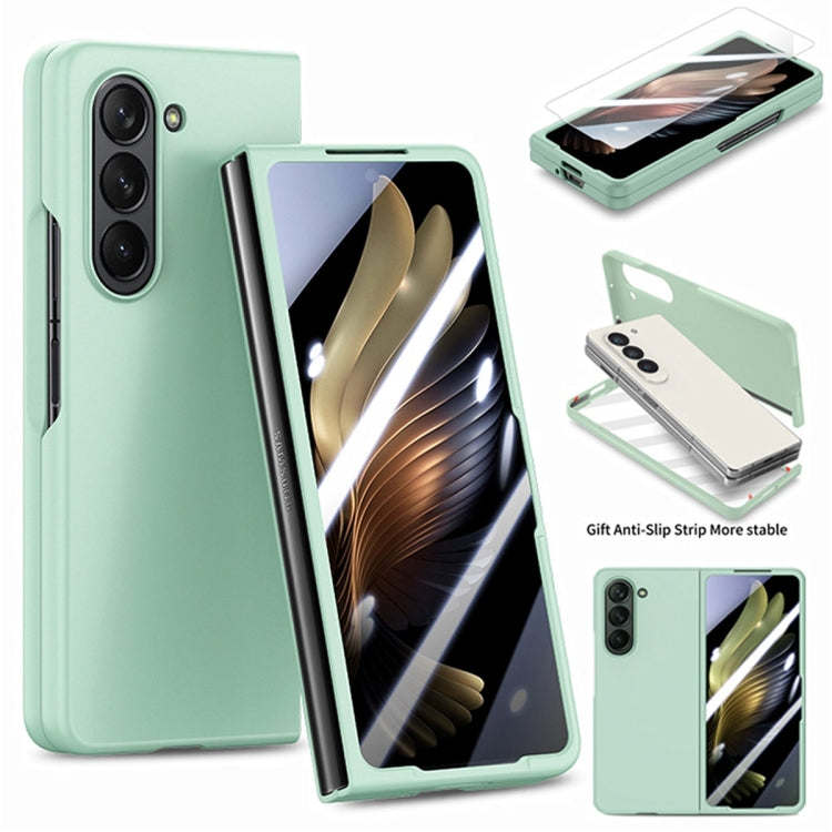 Custodia per telefono pieghevole per PC con protezione in vetro temperato JUNSUNMAY 9H, For Samsung Galaxy Z Fold5, For Samsung Galaxy Z Flip5