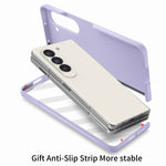 Custodia per telefono pieghevole per PC con protezione in vetro temperato JUNSUNMAY 9H, For Samsung Galaxy Z Fold5, For Samsung Galaxy Z Flip5