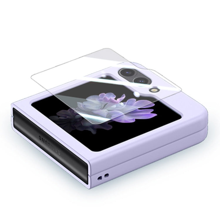 Custodia per telefono pieghevole per PC con protezione in vetro temperato JUNSUNMAY 9H, For Samsung Galaxy Z Flip6 / Flip7 FE, For Samsung Galaxy Z Fold6
