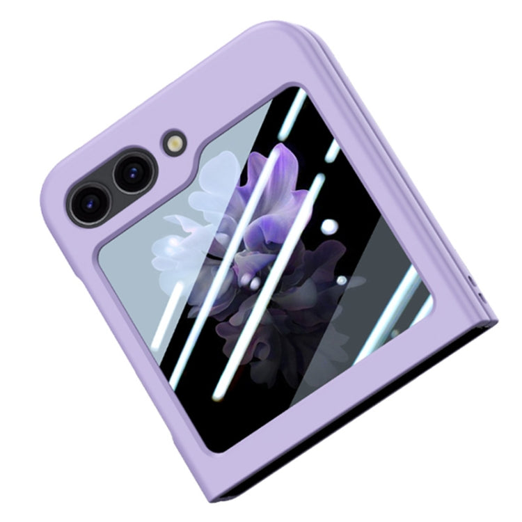 Custodia per telefono pieghevole per PC con protezione in vetro temperato JUNSUNMAY 9H, For Samsung Galaxy Z Flip6 / Flip7 FE, For Samsung Galaxy Z Fold6