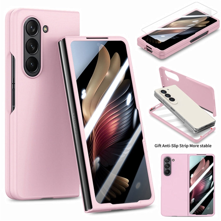 Custodia per telefono pieghevole per PC con protezione in vetro temperato JUNSUNMAY 9H, For Samsung Galaxy Z Flip6 / Flip7 FE, For Samsung Galaxy Z Fold6