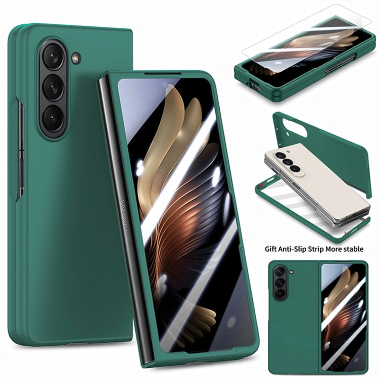 Custodia per telefono pieghevole per PC con protezione in vetro temperato JUNSUNMAY 9H, For Samsung Galaxy Z Flip6 / Flip7 FE, For Samsung Galaxy Z Fold6