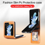 Custodia per telefono pieghevole in pelle PU JUNSUNMAY con slot per schede, For Samsung Galaxy Z Flip6, For Samsung Galaxy Z Flip6 / Flip7 FE, For Samsung Galaxy Z Flip5