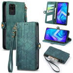 Portafoglio con cerniera geometrica Portafoglio in pelle con fibbia laterale, For Xiaomi Redmi 9C, For Xiaomi Redmi Note 9, For Xiaomi Redmi K30 Pro, For Xiaomi Redmi Note 9S