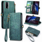 Portafoglio con cerniera geometrica Portafoglio in pelle con fibbia laterale, For Xiaomi F5 5G, For Xiaomi F5 Pro 5G, For Xiaomi 13 Ultra, For Xiaomi Poco X5 Pro