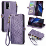 Portafoglio con cerniera geometrica Portafoglio in pelle con fibbia laterale, For Xiaomi F5 5G, For Xiaomi F5 Pro 5G, For Xiaomi 13 Ultra, For Xiaomi Poco X5 Pro