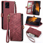 Portafoglio con cerniera geometrica Portafoglio in pelle con fibbia laterale, For Xiaomi F5 5G, For Xiaomi F5 Pro 5G, For Xiaomi 13 Ultra, For Xiaomi Poco X5 Pro