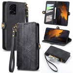 Portafoglio con cerniera geometrica Portafoglio in pelle con fibbia laterale, For Xiaomi F5 5G, For Xiaomi F5 Pro 5G, For Xiaomi 13 Ultra, For Xiaomi Poco X5 Pro