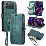 Portafoglio con cerniera geometrica Portafoglio in pelle con fibbia laterale, For Xiaomi Poco X5, For Xiaomi 13 Lite, For Xiaomi 13 Pro, For Xiaomi 13