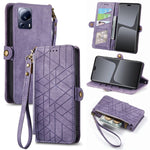 Portafoglio con cerniera geometrica Portafoglio in pelle con fibbia laterale, For Xiaomi Poco X5, For Xiaomi 13 Lite, For Xiaomi 13 Pro, For Xiaomi 13