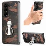 Cassa del telefono del PC del supporto dell'anello del camuffamento, For   Samsung  Galaxy Z Fold5 5G, For Samsung Galaxy Z Flip5 5G