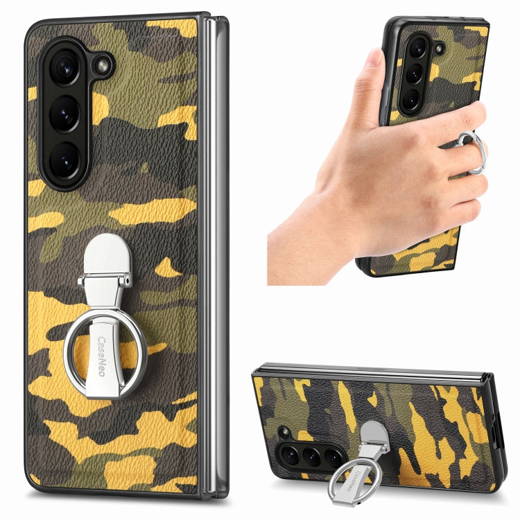 Cassa del telefono del PC del supporto dell'anello del camuffamento, For   Samsung  Galaxy Z Fold5 5G, For Samsung Galaxy Z Flip5 5G