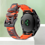 Cinturino in silicone mimetico da 22 mm, For Garmin Fenix 7 Solar, For Garmin Fenix 7 Sapphire Solar, For Garmin Forerunner 935