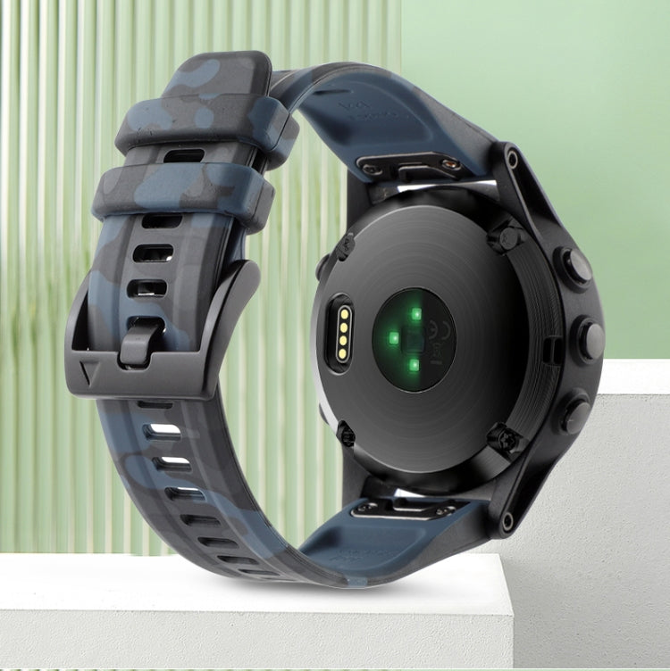 Cinturino in silicone mimetico da 22 mm, For Garmin Instinct, For Garmin Fenix 6 GPS, For Garmin Fenix 6 Sapphire GPS