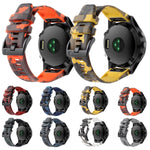Cinturino in silicone mimetico da 22 mm, For Garmin Fenix E 47mm, For Garmin Fenix 8 MIP 47mm, For Garmin Fenix 8 AMOLED 47mm