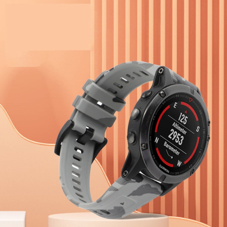 Cinturino in silicone mimetico da 22 mm, For Garmin Fenix 7 Pro 47mm, For Garmin Epix Pro 47mm, For Garmin MARQ Athlete Gen 2