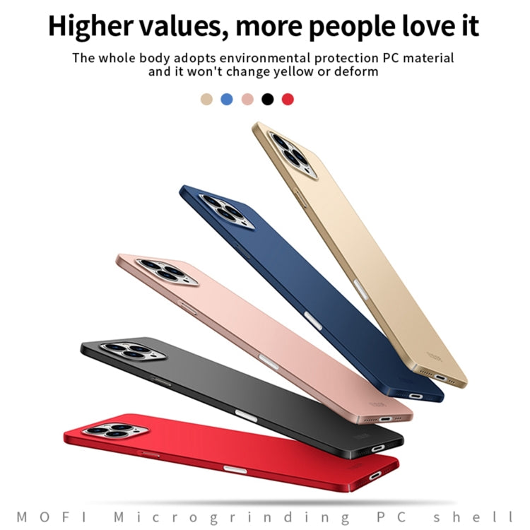 Custodia per telefono rigida ultrasottile MOFI Frosted PC, For iPhone 16, For iPhone 15 Pro Max, For iPhone 15 Pro, For iPhone 15 Plus