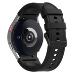 Cinturino per orologio con fibbia nera in pelle di silicone, For Samsung Galaxy Watch 6 Classic, For Samsung Galaxy Watch 6