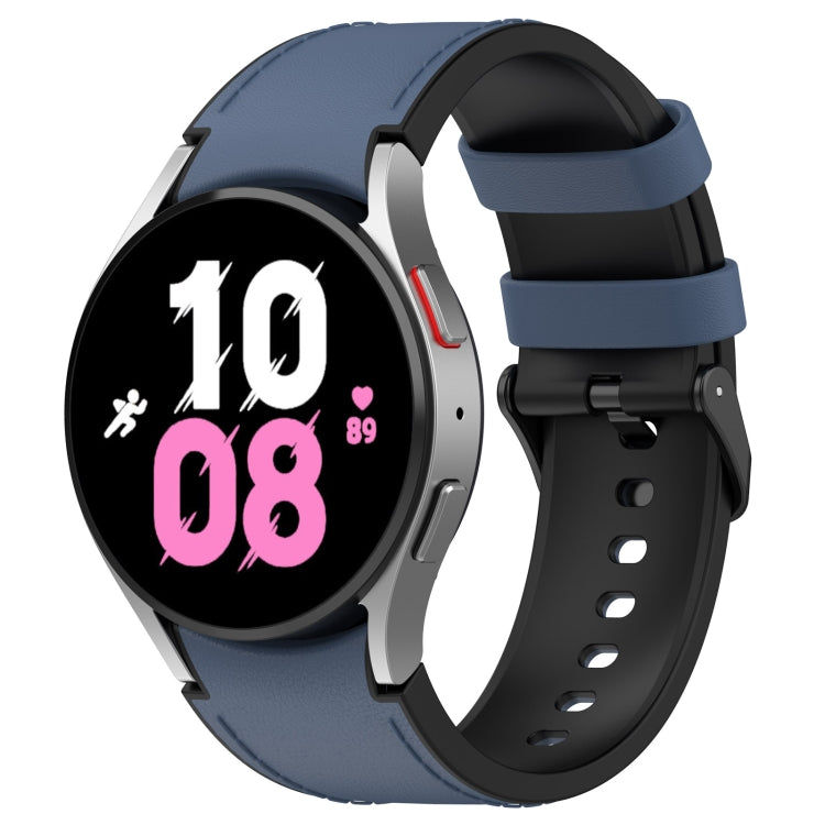 Cinturino per orologio con fibbia nera in pelle di silicone, For Samsung Galaxy Watch 6 Classic, For Samsung Galaxy Watch 6