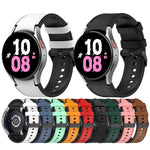 Cinturino per orologio con fibbia nera in pelle di silicone, For Samsung Galaxy Watch 6 Classic, For Samsung Galaxy Watch 6