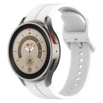 Cinturino in silicone con fibbia colorata scanalata, For Samsung Galaxy Watch 6 / 6 Classic