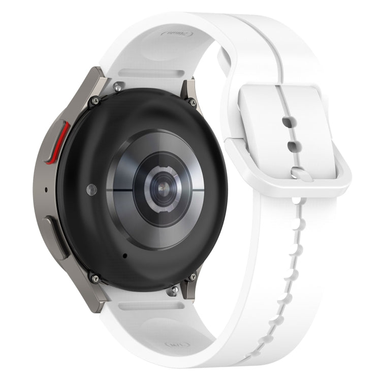 Cinturino in silicone con fibbia colorata scanalata, For Samsung Galaxy Watch 6 / 6 Classic
