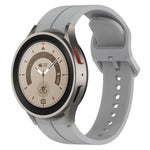 Cinturino in silicone con fibbia colorata scanalata, For Samsung Galaxy Watch 6 / 6 Classic