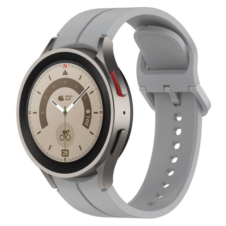 Cinturino in silicone con fibbia colorata scanalata, For Samsung Galaxy Watch 6 / 6 Classic