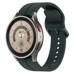 Cinturino in silicone con fibbia colorata scanalata, For Samsung Galaxy Watch 6 / 6 Classic